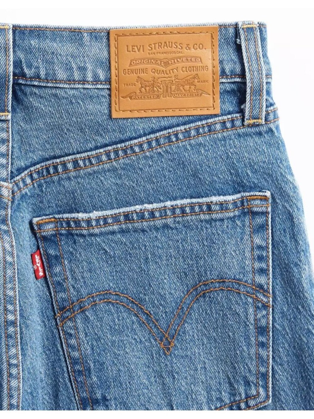 Levi's Premium Rikcage Full Length Women's 28x34 Jeans Dance Around Medium Wash - Picture 7 of 8